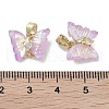 Real 18K Gold Plated Rack Plating Brass Micro Pave Cubic Zirconia Pendants KK-R161-06G-03-3