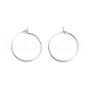 Brass Hoop Earring Findings KK-R112-038B-1