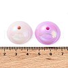 UV Plating Transparent Acrylic Beads OACR-Z013-04-4