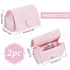 Microfiber Packing Button Bags ABAG-WH0038-51D-2
