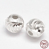 Fancy Cut 925 Sterling Silver Round Beads STER-F012-05D-3