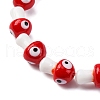 Handmade Evil Eye Lampwork Beads Strands LAMP-S069-01C-3