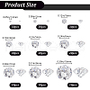 Beebeecraft 9 Styles Cubic Zirconia Cabochons ZIRC-BBC0002-97-2