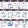 Gorgecraft 12 Sheets 12 Style Ocean Theme Cool Sexy Body Art Removable Temporary Tattoos Paper Stickers MRMJ-GF0001-36-1