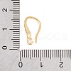 Rack Plating Brass Cubic Zirconia Earring Hooks KK-S374-05G-02-3
