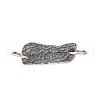 S925 Sterling Silver Connector Charms STER-Q006-03AS-1