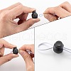 1-Hole Dyed Iron Spring Loaded Eco-Friendly Plastic Round Buckle Cord Toggle Lock Beans Stoppers for Sportwear Luggage Backpack Straps X-FIND-E004-60B-18mm-6