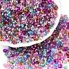6/0 Baking Paint Transparent Glass Seed Beads X1-SEED-N006-06-1