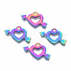 Ion Plating(IP) 201 Stainless Steel Pendants STAS-S119-135-1