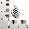 Brass Glass Charms KK-V011-34P-3