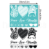 Mother's Day Self-Adhesive Silk Screen Printing Stencil DIY-WH0338-319-2