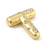 Brass Micro Pave Clear Cubic Zirconia Pendants KK-E093-04G-T-2