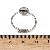 304 Stainless Steel Cuff Ring Components STAS-D372-02P-02-3