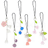 Lily of the Valley Acrylic Mobile Straps HJEW-AB00627-1