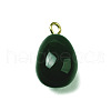 Brass Acrylic Pendants OACR-R006-01G-11-1