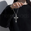 Cross Alloy Black Enamel Pendant Necklaces FS-WGF2765-01-2