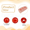 Olycraft 2 Strands Natural Red Agate Beads Strands G-OC0005-66-2