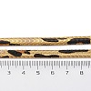 Brass Flat Snake Chain Necklaces NJEW-Z059-01G-02-3
