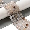 Dyed & Heated Natural Agate Beads Strands G-P539-D01-04-2