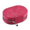 Italian Velvet Double Layers Jewelry Set Storage Zipper Boxes CON-G023-10D-2