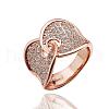 Gorgeous Tin Alloy Czech Rhinestone Finger Rings For Women RJEW-BB14029-8-1