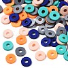 Handmade Polymer Clay Beads Strands CLAY-R089-6mm-T02B-34-2