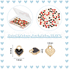 Unicraftale 90Pcs 3 Colors  Alloy Enamel Charms ENAM-UN0001-06-4