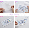 CHGCRAFT 3 Sets Transparent Acrylic Currency Display Frames ODIS-CA0001-14-3