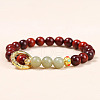 Wood Beads Stretch Bracelets WG92C20-04-1