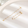 Stylish Stainless Steel Tassel Stud Earrings TQ2986-3-3