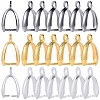SUNNYCLUE 120Pcs 3 Colors Grade AA Brass Ice Pick Pinch Bails for Pendant Making KK-SC0005-19-1