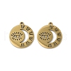 304 Stainless Steel Pendants STAS-U052-02A-G-1