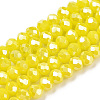 Electroplate Glass Beads Strands EGLA-A034-P2mm-B03-1