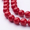 Natural Mashan Jade Round Beads Strands G-D263-12mm-XS31-2