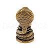 Brass Buddha Statue with Snake Display Decoration KK-D370-02AG-3