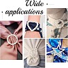  8Pcs 8 Styles Alloy Buckles JEWB-NB0001-07-6