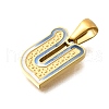 304 Stainless Steel Pendants STAS-K297-01G-U-2