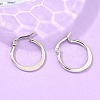 Tarnish Resistant 304 Stainless Steel Hoop Earrings EJEW-F105-23P-5