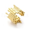 Irregular Geometry 304 Stainless Steel Cuff Rings RJEW-C124-03G-2