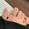 S925 Stainless Steel Cuff Rings for Women FS-WG79458-25-1
