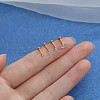 G23 Stainless Steel Clear Cubic Zirconia Threadless Labret Stud WG700A9-04-1