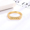 Retro Fashionable Brass Finger Rings for Women FS-WGEC037-02-2