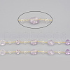 3.28 Feet Handmade Natural Amethyst Beaded Chains X-CHC-I031-11B-1