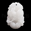 Natural White Jade Carved Pendants G-S384-01L-1