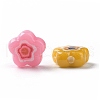 Printed Opaque Acrylic Beads X-OACR-E009-07A-3