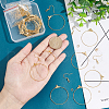 Unicraftale DIY Big Circle Drop Earrings Makinig Kit DIY-UN0004-08-4