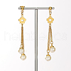 Vintage Crown Tassel Stainless Steel Stud Earrings KD9517-2