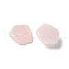 Natural Rose Quartz Carved Cabochons G-C185-01B-01-2