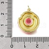 Brass Enamel Pendants KK-U072-04G-3