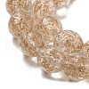 Handmade Gold Sand Lampwork Beads Strands LAMP-L079-06E-3